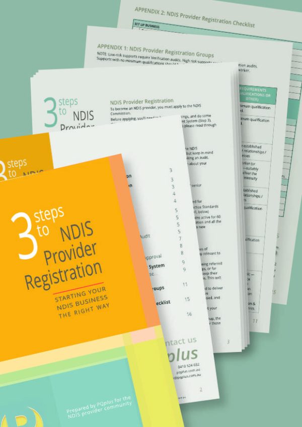 NDIS Registraion Guide sections