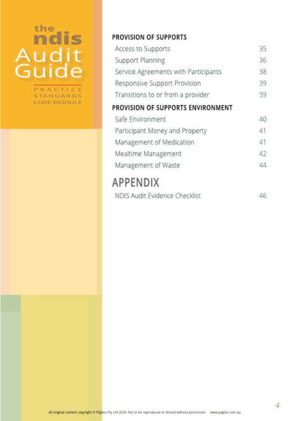 NDIS AUDIT GUIDE TOC2